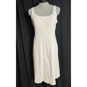 Everlane Women's Size S 100% Cotton Little White Sleeveless Dress Light Weight.